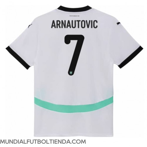 Camiseta Austria Marko Arnautovic #7 Segunda Equipación Replica Eurocopa 2024 para mujer mangas cortas